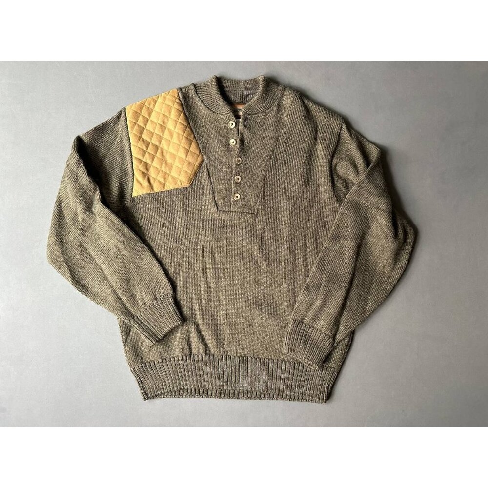Vintage Remington Wool Blend Sweater Wind Stopper Gore Size Large Made in USA